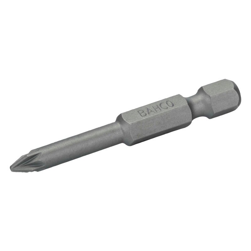 Punta estándar 1/4" para tornillos Pozidriv PZ1 de 50 mm (5 piezas/caja de plástico)