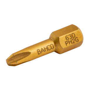 Punta de diamante 1/4" para tornillos Phillips para escayola de 25 mm (5 piezas/caja de plástico)