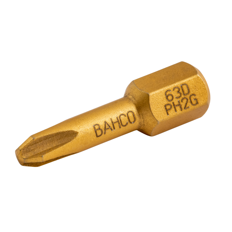 Punta de diamante 1/4" para tornillos Phillips para escayola de 25 mm (5 piezas/caja de plástico)