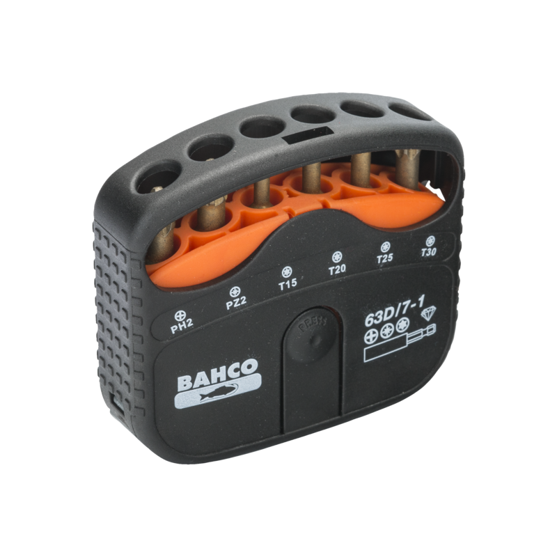 Juego de puntas de diamante 1/4" con portapuntas para tornillos Phillips