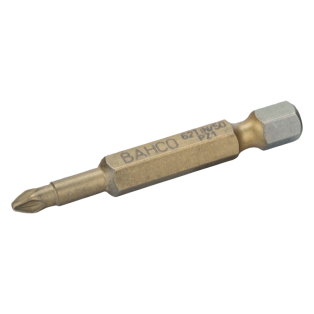 Punta de torsión TiN 1/4" para tornillos Pozidriv PZ3 de 50 mm (2 piezas/blíster)