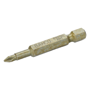 Punta de torsión extradura 1/4" para tornillos Phillips PH1 de 50 mm (2 piezas/blíster)