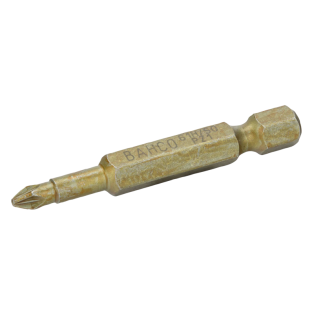 Punta de torsión extradura 1/4" para tornillos Pozidriv PZ2 de 50 mm (2 piezas/blíster)