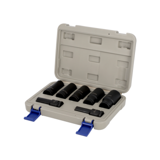 Juego de 7 vasos hexagonales de impacto de 1/2"