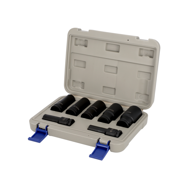 Juego de 7 vasos hexagonales de impacto de 1/2"