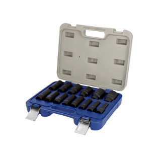 Juego de 14 vasos hexagonales de impacto de 1/2"