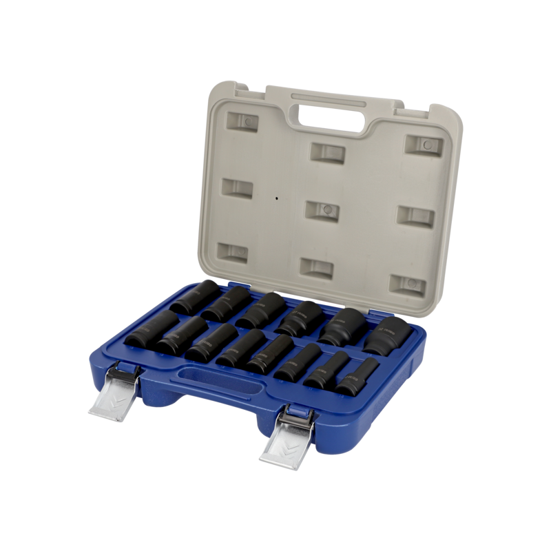 Juego de 14 vasos hexagonales de impacto de 1/2"