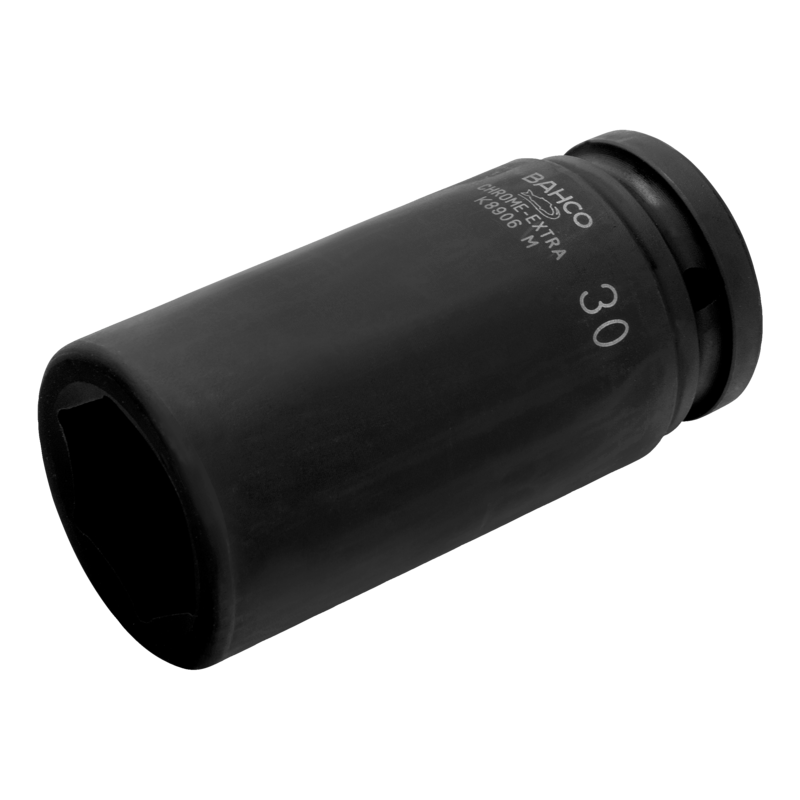 Vaso de impacto de serie larga con cuadradillo de 3/4" con perfil hexagonal de 42 mm y acabado fosfatado