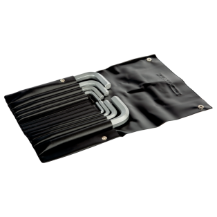 Juego de llaves hexagonales y métricas con acabado fosfatado/cromado