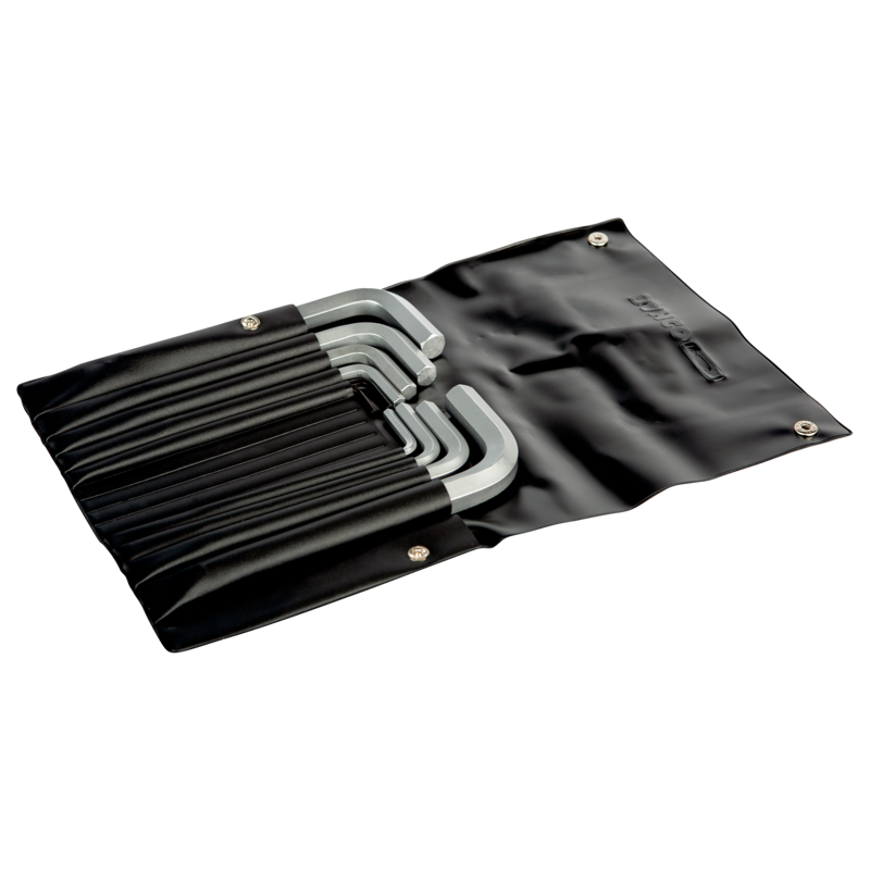 Juego de llaves hexagonales y métricas con acabado fosfatado/cromado