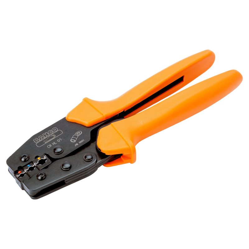 Alicates de carraca desembragable de gran efecto palanca para terminales aislados de 225 mm