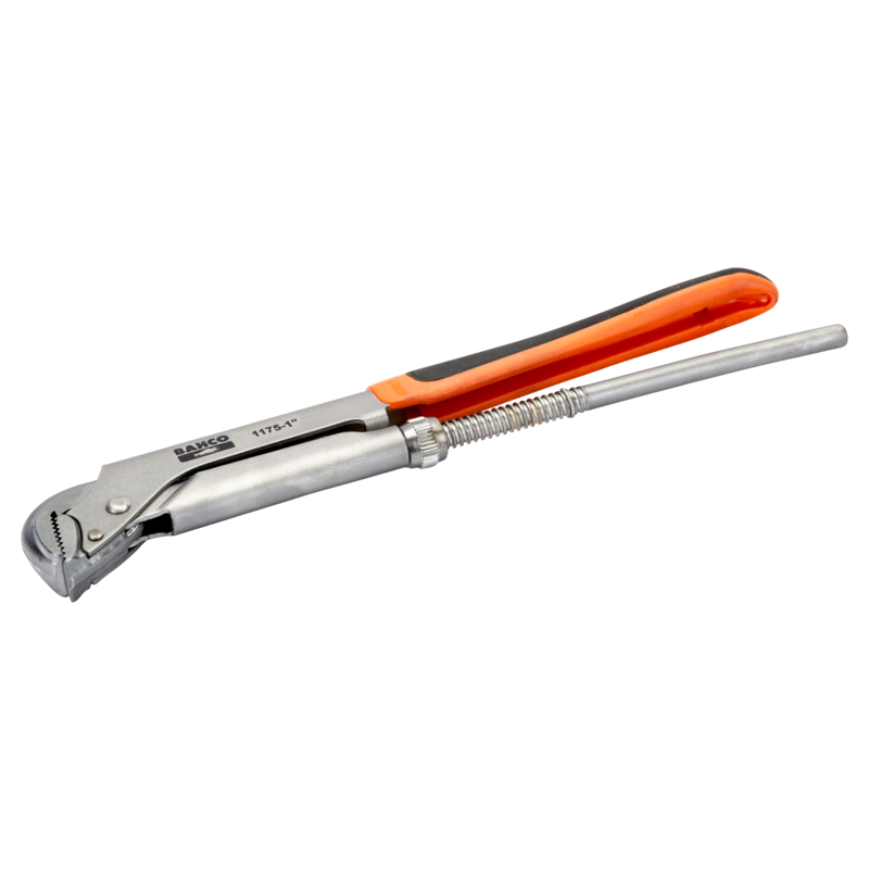 Llave para tubo de 90° modelo sueco de 1" ERGO™ cromada